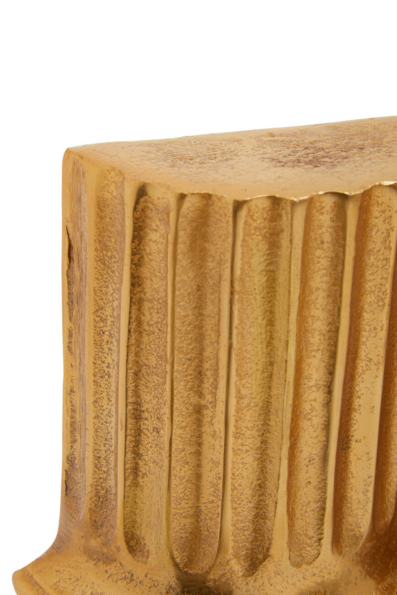 Orsina Kensington Townhouse Gold Pillar Bookends - Set of 2