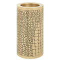 Orsina Meko Large Antique Gold Crocodile Pattern Candle Holder
