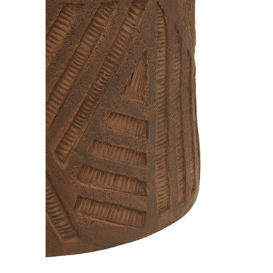 Orsina Darnell Brown Textured Planter – Handcrafted Indoor Pot