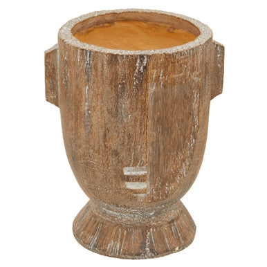 Orsina Darnell Small Face Planter – Natural Ceramic Succulent Pot