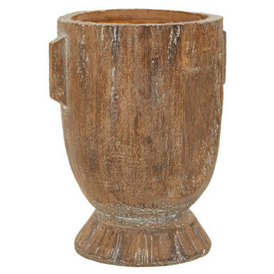 Orsina Darnell Small Face Planter – Natural Ceramic Succulent Pot