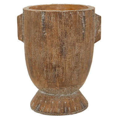 Orsina Darnell Small Face Planter – Natural Ceramic Succulent Pot