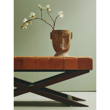 Orsina Darnell Small Face Planter – Natural Ceramic Succulent Pot