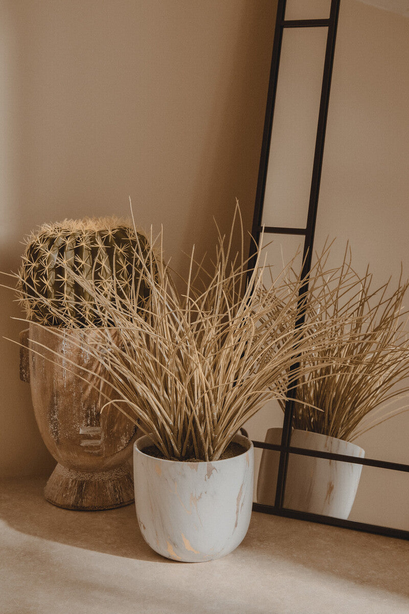 Orsina Darnell Large Face Planter – Natural Sculptural Stone Pot