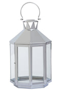 Orsina Herber Large Silver Stainless Steel Floor Lantern – 72cm