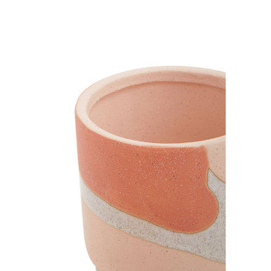 Orsina Jada Small Terracotta Planter – Footed Modern Succulent Pot