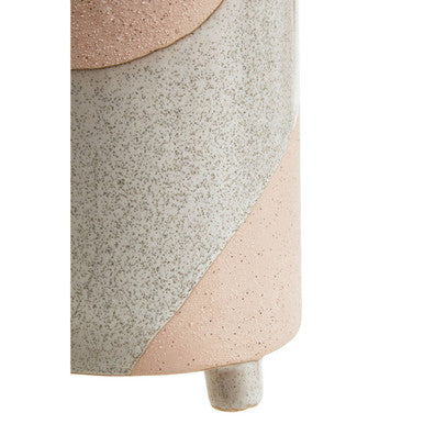 Orsina Jada Small Terracotta Vase – Handcrafted Footed Floral Accent