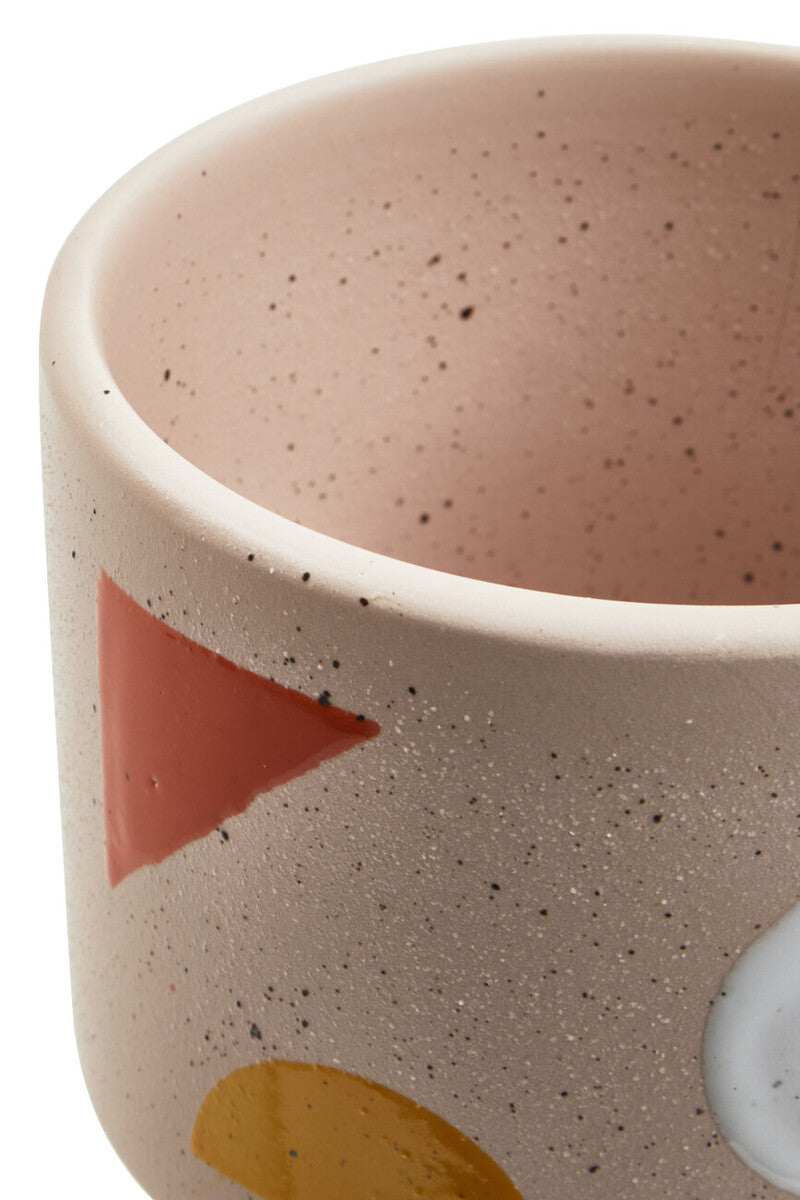 Orsina Jada Small Abstract Planter – Colorful Ceramic Succulent Pot