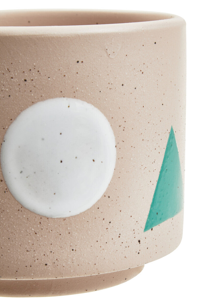 Orsina Jada Small Abstract Planter – Colorful Ceramic Succulent Pot