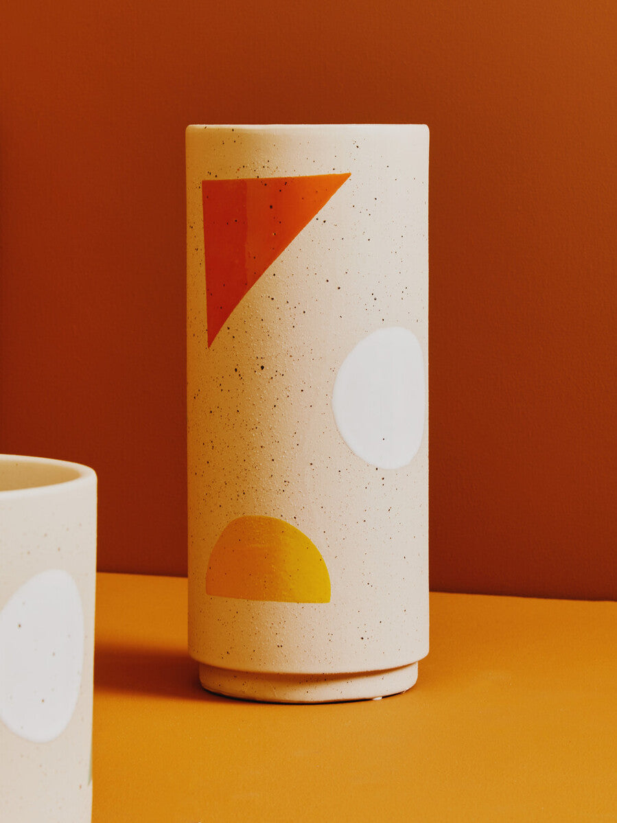 Orsina Jada Small Abstract Ceramic Vase – Modern Artistic Tabletop Decor