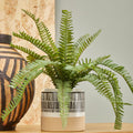 Orsina Jada Small Striped Ceramic Planter – Modern Succulent Pot