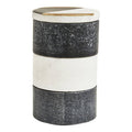 Orsina Omari Marble Stacking Trinket Pots | Black & White Jewelry Storage