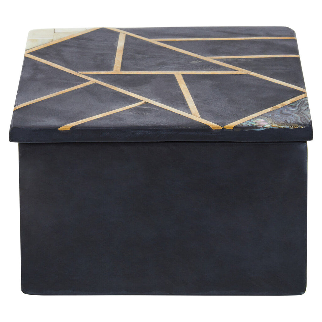 Orsina Oriana Black Slate Trinket Box | Luxury Stone Jewellery Storage
