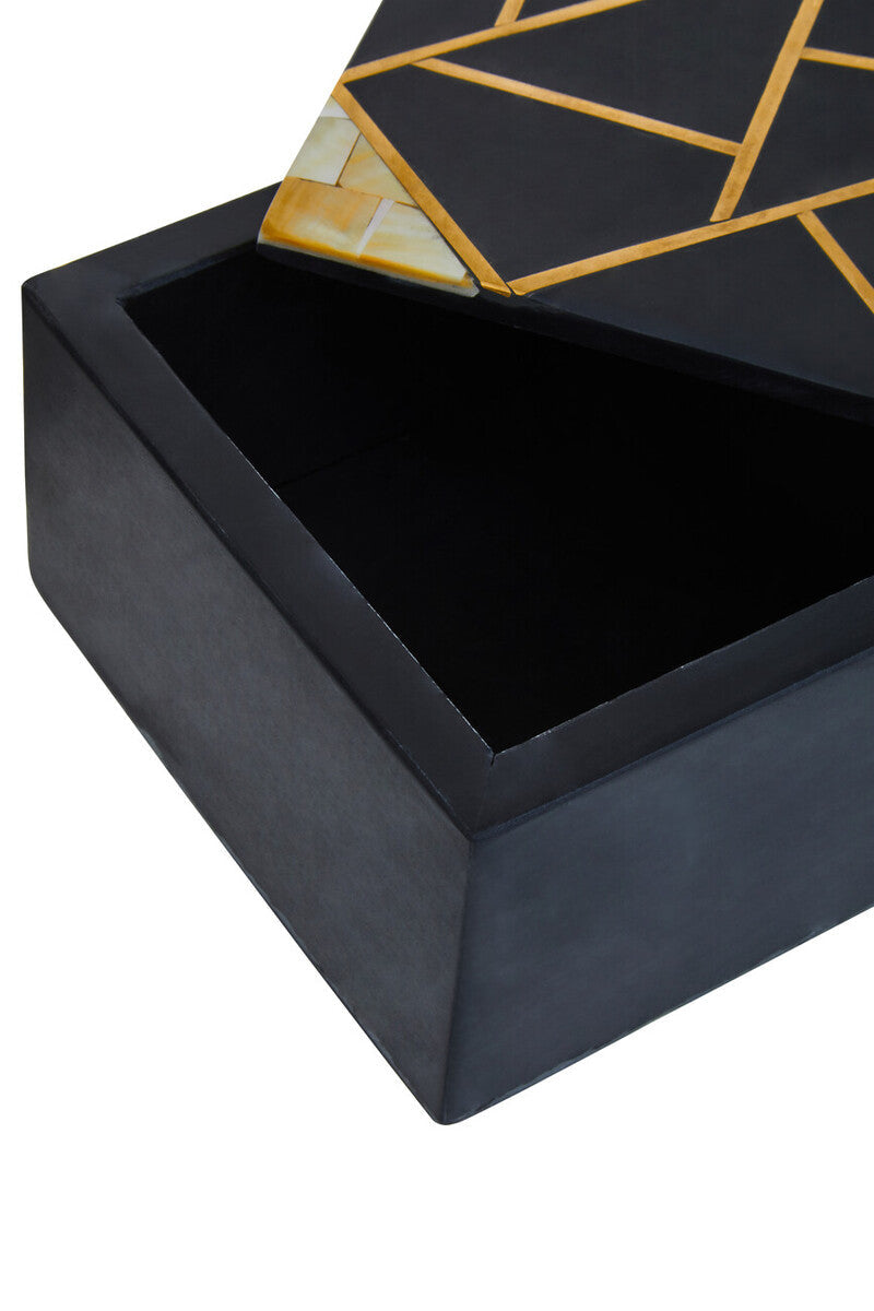 Orsina Oriana Black Slate Trinket Box | Luxury Stone Jewellery Storage