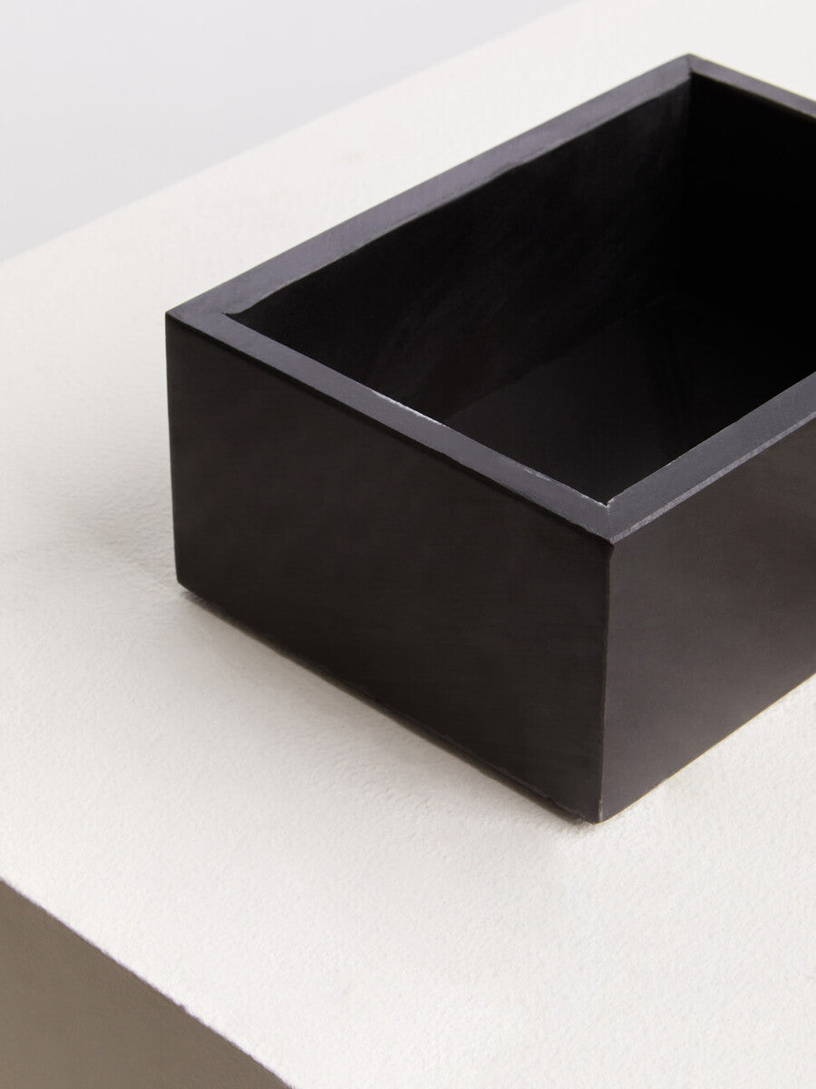 Orsina Black Slate Trinket Box – Large Jewelry Organizer with Gold