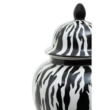 Orsina Marmo Small Ceramic Jar – Monochrome Decorative Storage Vessel