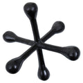 Orsina Prato Jack Sculpture – Modern Black Nickel Finish Decor