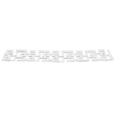 Orsina Delphi Silver Finish Rectangular Decorative Accent Tray Dish