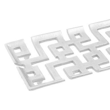 Orsina Delphi Silver Finish Rectangular Decorative Accent Tray Dish