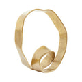 Orsina Prato Gold Finish Twist Sculpture – Modern Abstract Decor