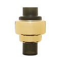 Orsina Cayden Small Smoked Black and Gold Cylindrical Decorative Vase