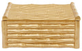 Orsina Hiba Large Gold Bamboo Effect Trinket Box | Jewelry Storage