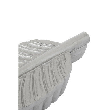 Orsina Prato Silver Plume Decorative Trinket Box for Jewelry