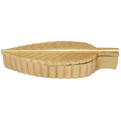 Orsina Prato Gold Plume Decorative Box – Sculptural Jewelry Storage