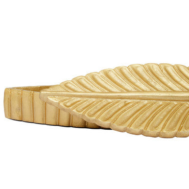 Orsina Prato Gold Plume Decorative Box – Sculptural Jewelry Storage