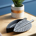 Orsina Prato Black Plume Box – Sculptural Feather Decorative Storage