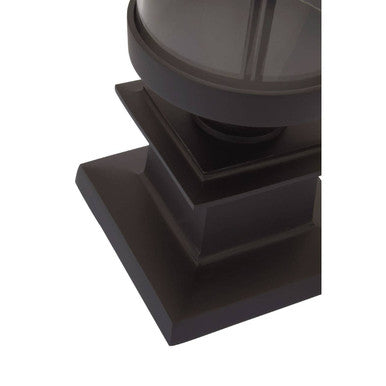 Orsina Ryley Black Candle Holder – Modern Glass Pillar Centerpiece