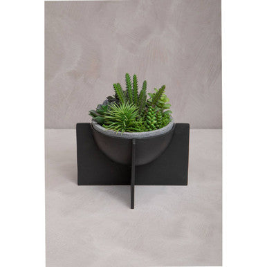 Orsina Hapax Matte Black Decorative Bowl | Modern Minimalist Decor
