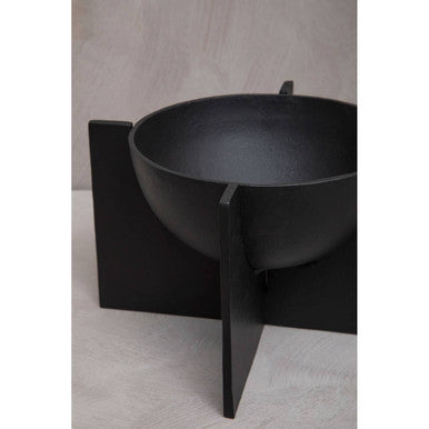 Orsina Hapax Matte Black Decorative Bowl | Modern Minimalist Decor
