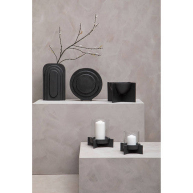 Orsina Hapax Matte Black Decorative Bowl | Modern Minimalist Decor