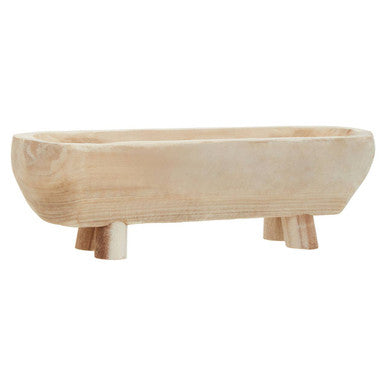 Orsina Arlo Natural Oval Wooden Dough Bowl – Artisan Table Centerpiece
