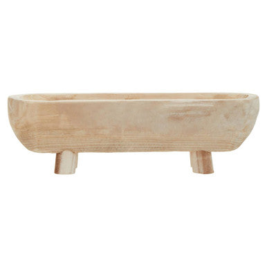 Orsina Arlo Natural Oval Wooden Dough Bowl – Artisan Table Centerpiece