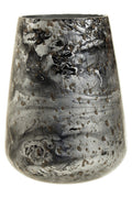 Orsina Garan Grey Marble Effect Small Glass Vase – Modern Tapered Decor