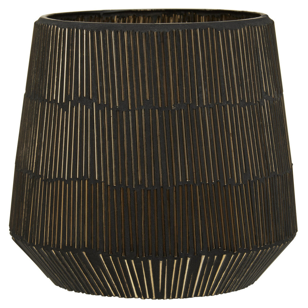 Orsina Gaia Small Mosaic Glass Candle Holder – Antique Gold Tealight