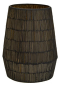 Orsina Gaia Large Mosaic Glass Candle Holder – Gold Antique Finish