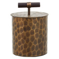 Orsina Akola Antique Gold Large Trinket Box – Hammered Metal Storage