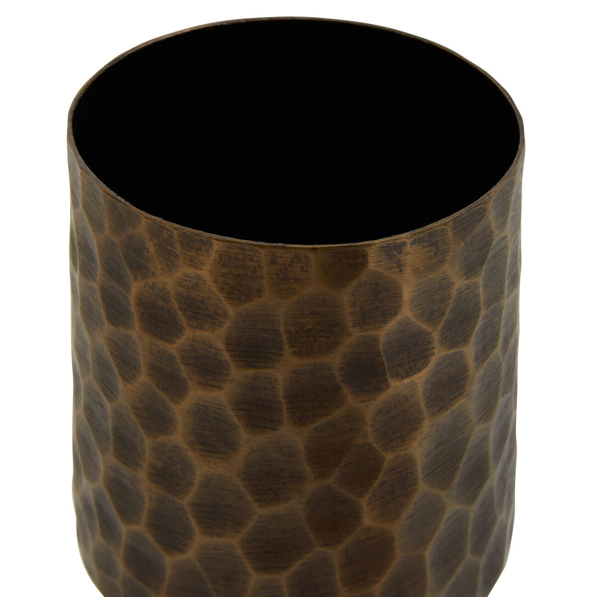 Orsina Akola Antique Gold Large Trinket Box – Hammered Metal Storage