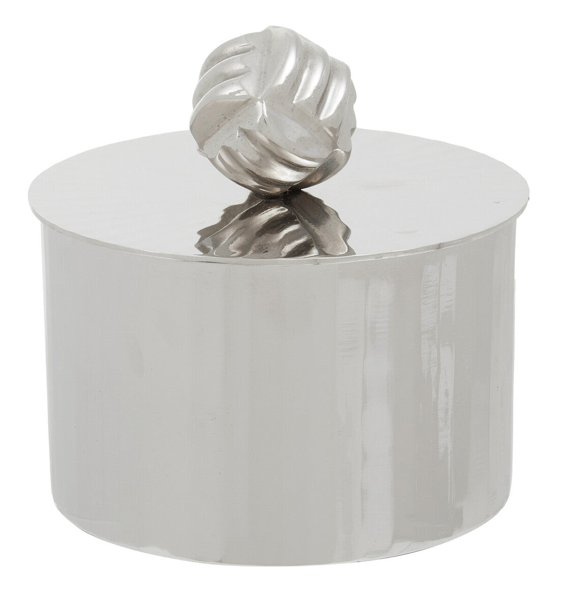 Orsina Amreli Silver Metal Trinket Box – Small Vertical Textured Case