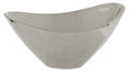 Orsina Amreli Silver Metal Bowl – Modern Sculptural Decorative Centerpiece