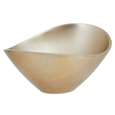 Orsina Amreli Gold Metal Decorative Bowl – Sculptural Modern Centerpiece