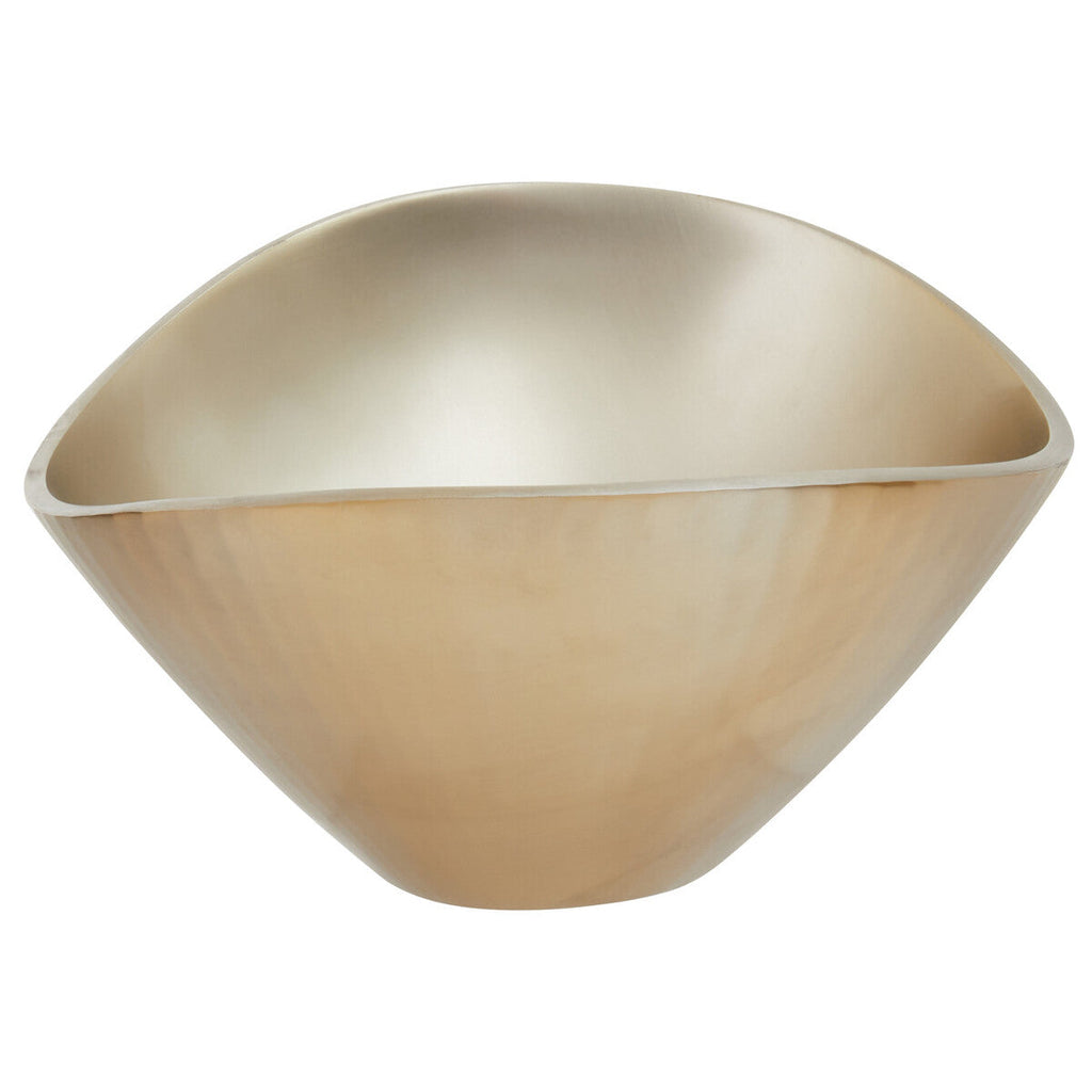 Orsina Amreli Gold Metal Decorative Bowl – Sculptural Modern Centerpiece