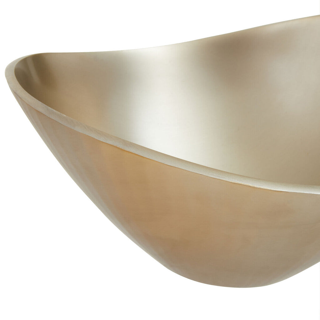 Orsina Amreli Gold Metal Decorative Bowl – Sculptural Modern Centerpiece