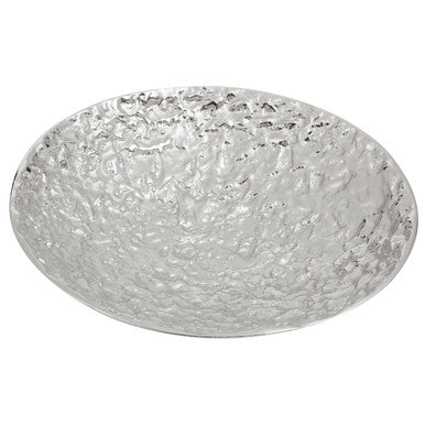 Orsina Akola Silver Hammered Decorative Bowl – Modern Metal Catchall