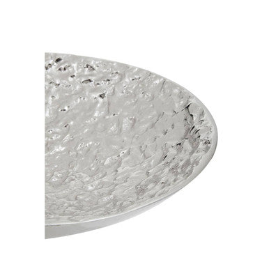 Orsina Akola Silver Hammered Decorative Bowl – Modern Metal Catchall