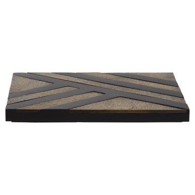 Orsina Aris Large Storage Box – Black and Gold Striped Decorative Box