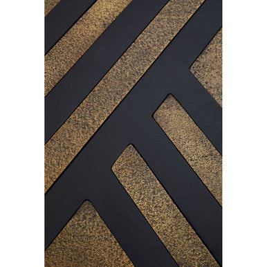 Orsina Aris Small Storage Box – Black and Gold Striped Jewelry Box
